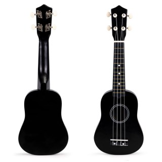 GITARA UKULELE DLA DZIECI DREWNIANA 4 STRUNY NYLONOWE ECOTOYS