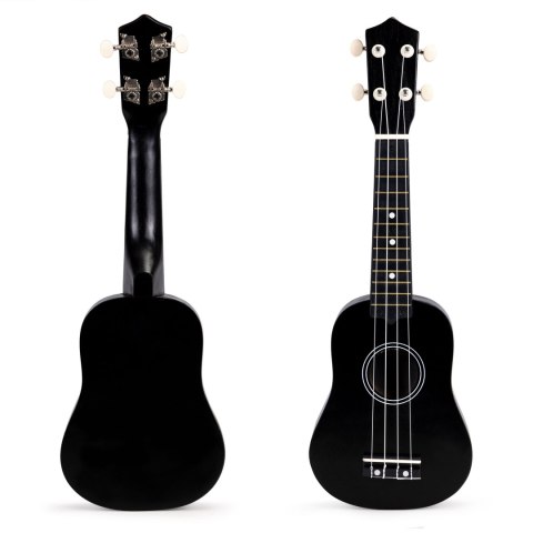 GITARA UKULELE DLA DZIECI DREWNIANA 4 STRUNY NYLONOWE ECOTOYS