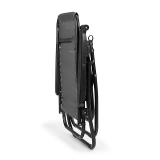 LEŻAK OGRODOWY PLAŻOWY REGULACJA OPARCIA RUCHOMY DASZEK MULTIGARDEN- SZARY