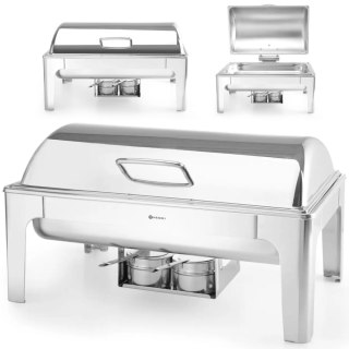 Podgrzewacz do potraw na pastę świeczki stal polerowana GN 1/1