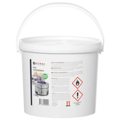 Pasta etanol do podgrzewaczy gastronomicznych - zestaw 2 x 4 kg - Hendi 190029