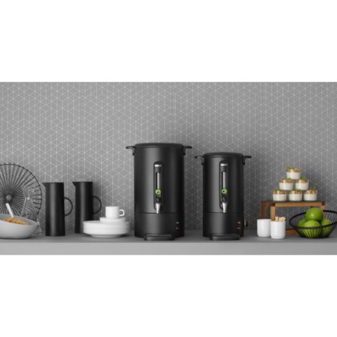 Warnik podgrzewacz do kawy z niekapiącym kranem czarny UNIQ 16 l - Hendi 211465