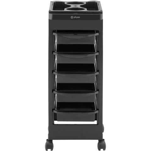 Wózek pomocnik fryzjerski do strzyżenia koloryzacji 5 szuflad półka 495 x 315 mm