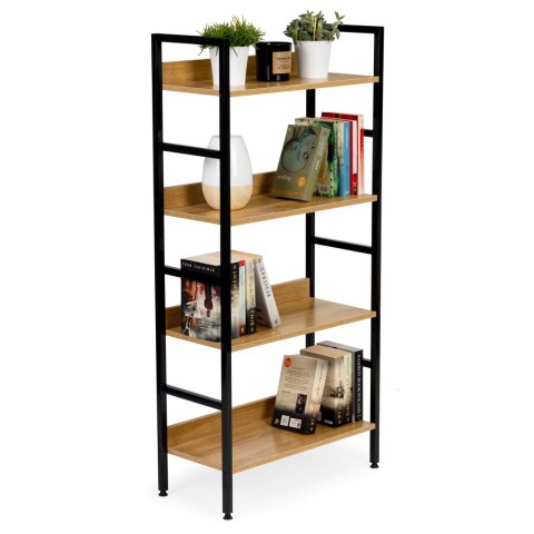 REGAŁ DREWNIANY INDUSTRIALNY SZAFKA PÓŁKI NA KSIĄŻKI LOFT MODERNHOME