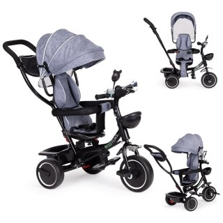 ROWEREK TRÓJKOŁOWY Z OBRACANYM SIEDZENIEM DASZEK SZARY ECOTOYS