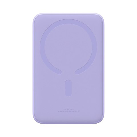 Powerbank Magnetic Mini 20000 mAh 20W + kabel USB-C fioletowy
