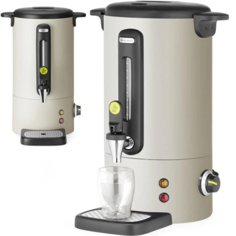 Warnik do wody grzanego wina z kranem tacką ociekową UNIQ 9 l 950 W - jasnoszary