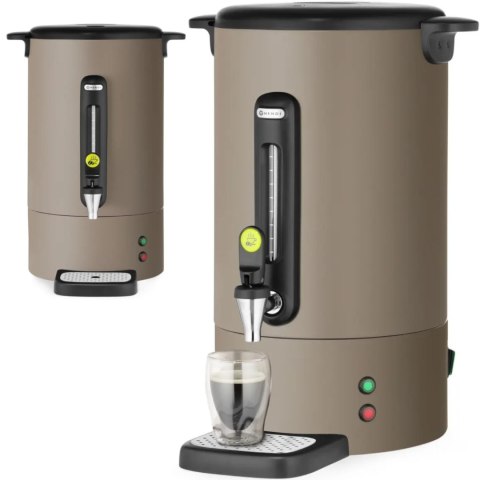 Zaparzacz do kawy z kranem ociekaczem UNIQ 14 l 1750 W - taupe