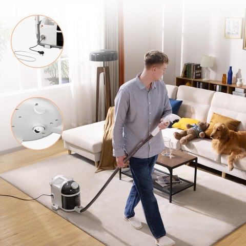 Odkurzacz piorący parownica Deep Cleaning 1900W z funkcją czyszczenia parowego B200 - biały