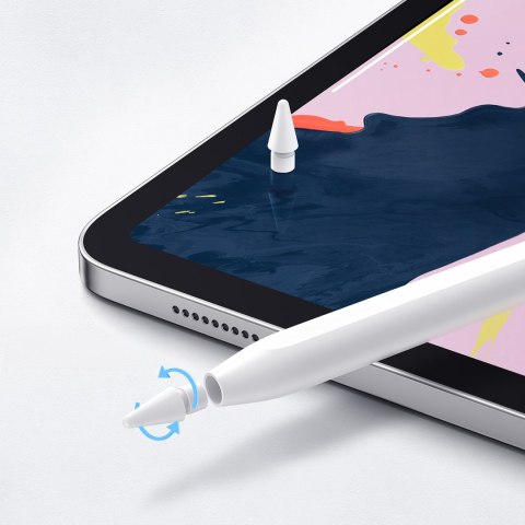Rysik stylus aktywny do Apple iPad Pro Air Mini 130mAh USB-C - biały