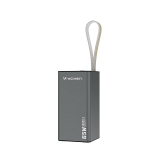 Powerbank K65+ 65W 30000mAh 2x USB-C 1x USB-A 65W - czarny