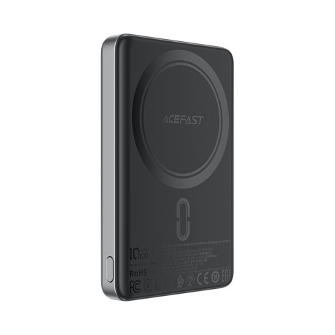 Powerbank magnetyczny 10000mAh PD20W MagSafe ultra cienki - czarny