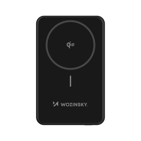 Powerbank magnetyczny Qi2 10000mAh z podstawką USB-A USB-C 22.5W PD - czarny