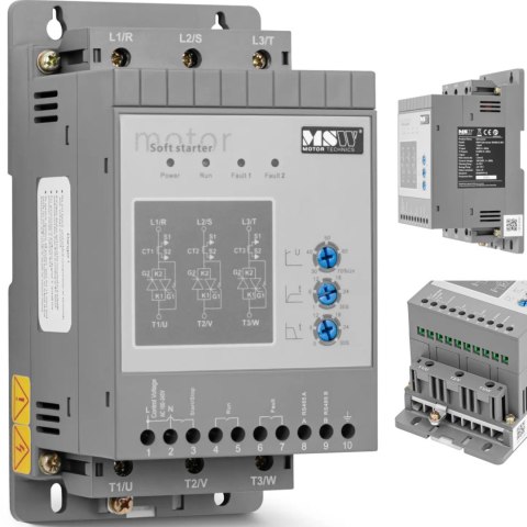 Soft starter do łagodnego rozruchu silników 3 A 1.5 kW 400 / 100-240 V