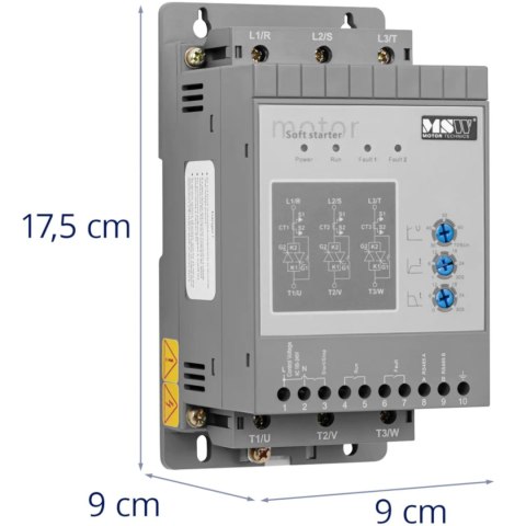 Soft starter do łagodnego rozruchu silników 3 A 1.5 kW 400 / 100-240 V