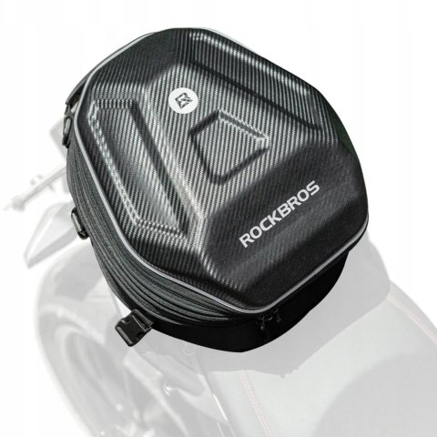 Torba motocyklowa plecak na kask mocowana na bak lub siedzeniu 35l - czarna