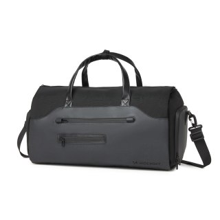 Torba podróżna Premium na garnitur i obuwie z kieszenią na mokre rzeczy 50l - czarna