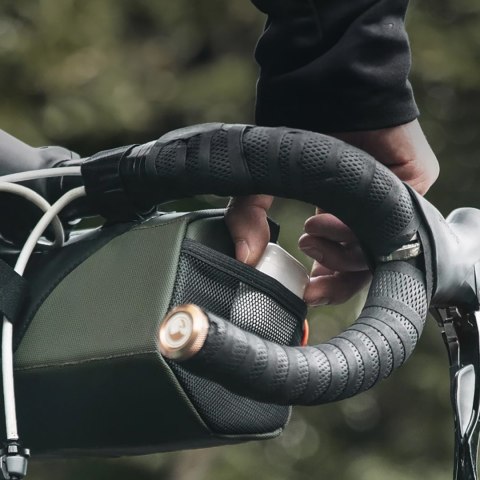 Torba rowerowa mocowana na kierownicę 2.2l - zielona