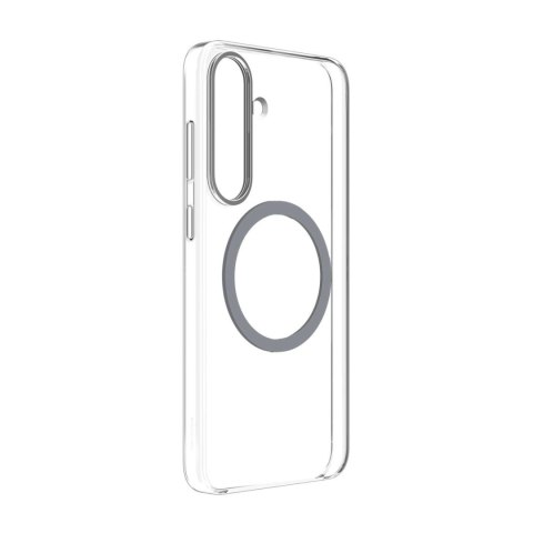Etui silikonowe plecki Samsung Clear Magnet Case z ringiem magnetycznym do Samsung Galaxy S25 - przezroczyste