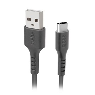 Kabel przewód USB-A - USB-C 3m - czarny