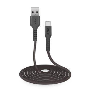Kabel przewód USB-A - USB-C 3m - czarny