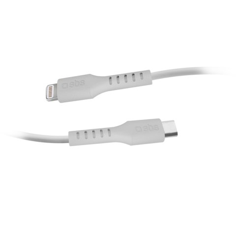 Kabel przewód z certyfikatem MFi USB-C - iPhone Lightning 1m - biały