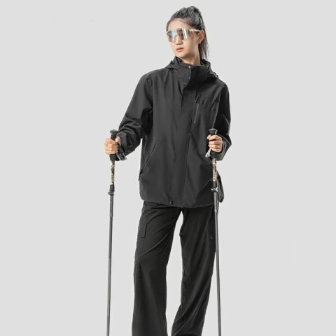 Kijki trekkingowe nordic walking aluminiowe 110 - 130 cm - brązowe
