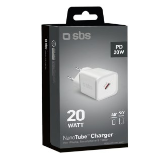 Ładowarka sieciowa GaN z Power Delivery 20W - biała