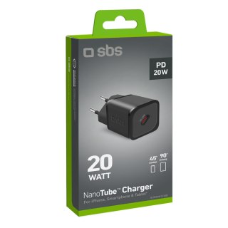 Ładowarka sieciowa Power Delivery GaN USB-C 20W - czarna