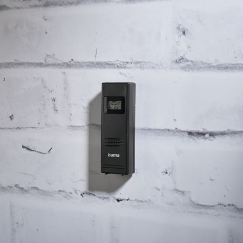 Stacja pogody Hama Premium z kolorowym wyświetlaczem USB - czarna