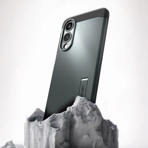 Etui case na Samsung Galaxy S25 Edge Tough Armor MagSafe - zielono-czarne