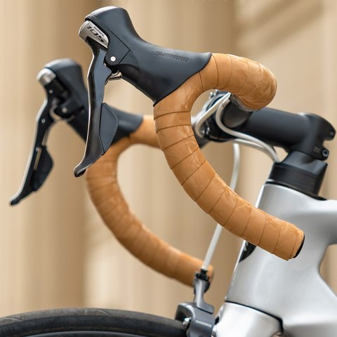 Owijka na kierownicę rowerową silikonowa perforowana - biała