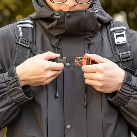 Plecak rowerowy turystyczny wodoodporny z komorą chłodzącą 14l - czarny