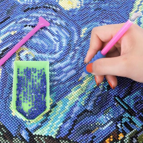 Akcesoria do haftu diamentowego diamond painting w walizce - zestaw