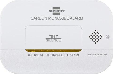 Czujnik czadu tlenku węgla z sygnałem alarmowym i diodami LED - biały