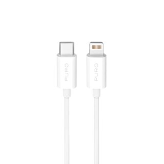 Kabel przewód USB-C - iPhone Lightning TPE 20W 3m - biały