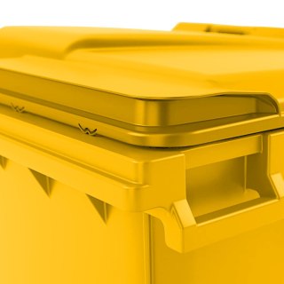 Kontener pojemnik na odpady śmieci komunalne PZH EN 840-2 DIN 1100L - żółty