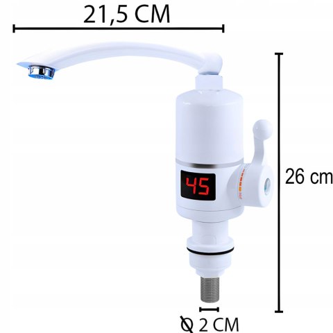 Podgrzewacz elektryczny do wody przepływowy LED 3000 W