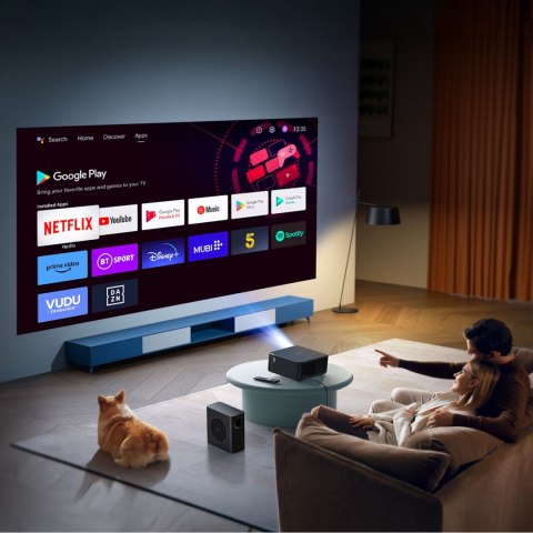 Projektor multimedialny FullHD 1080p LCD z głośnikami JBL i subwooferem WiFi BT K2s Pro - czarny