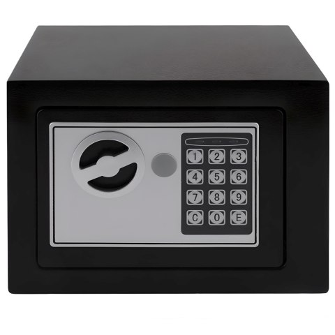 Sejf elektroniczny na klucz kod do domu biura STAL 23 x 17 x 17 cm