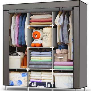 Szafa materiałowa tekstylna regał do garderoby 130 x 45 x 175 cm