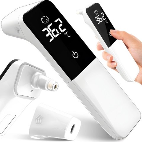 Termometr bezdotykowy do ucha czoła na podczerwień LCD