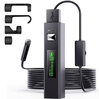 Kamera endoskopowa do telefonu 8 LED 4 końcówki Full HD Wi-Fi Android iOS