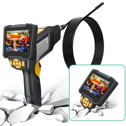 Kamera inspekcyjna warsztatowa endoskop 4 końcówki Full HD LCD LED