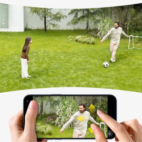 Kamera zewnętrzna solarna Security S1 do monitoringu 2K 8x 8 GB 400 lm - biała