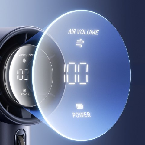 Mini wiatrak wentylator dmuchawa przenośna - 3600mAh - niebieski