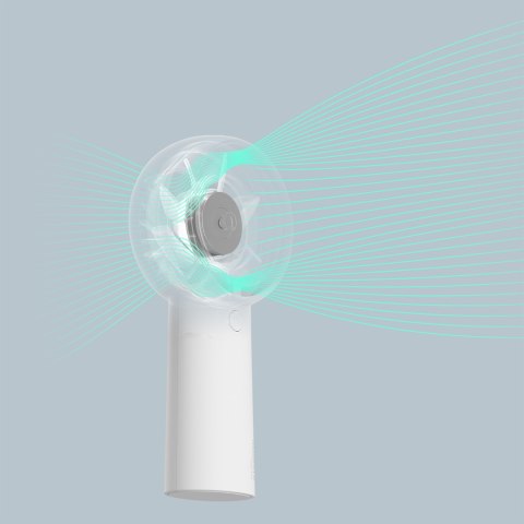 Mini wiatrak wentylator przenośny USB-C 4000mAh - biały