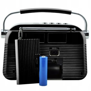 Radio FM kuchenne warsztatowe przenośne zasilane sieciowo bateryjnie