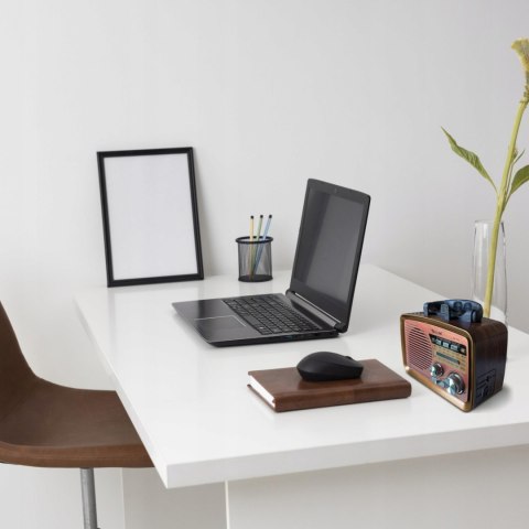 Radio FM pokojowe kuchenne przenośne na baterie Bluetooth USB SD