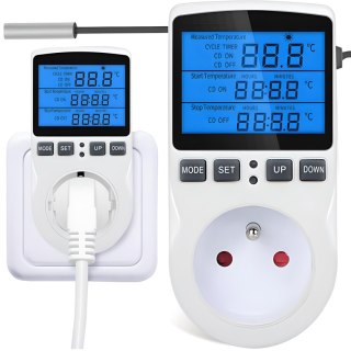 Termostat cyfrowy regulator temperatury z sondą 40-120C LED